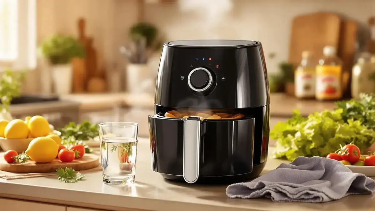 Airfryer: dit simpele glas water maakt schoonmaken gemakkelijker en verlengt de levensduur van het apparaat
